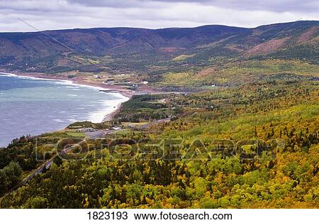 Stock Image - Pleasant Bay, Cape Breton Highlands National Park, Nova Scotia, Canada. Fotosearch