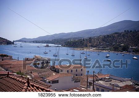 Stock Photography - Poros Island, Saronic, Greece. Fotosearch