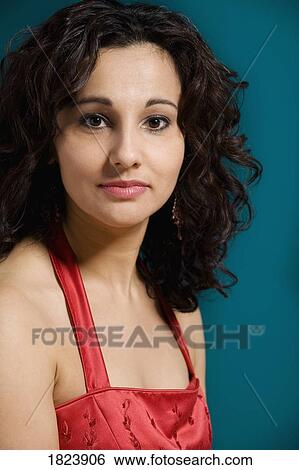 Stock Photograph - Portrait of a woman. Fotosearch