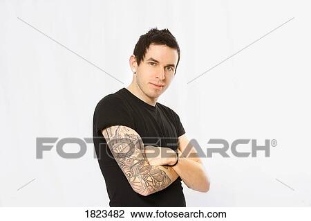 Stock Image - Portrait of a young man. Fotosearch