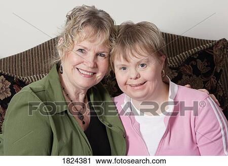 Portrait of mother and daughter View Large Photo Image Stock Image - Portrait of mother and daughter. Fotosearch