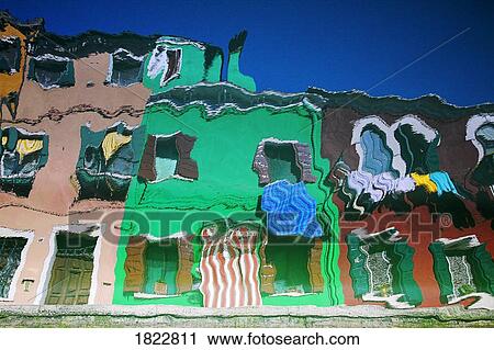 Reflections of Burano housing, Italy View Large Photo Image Stock Image - Reflections of Burano housing, Italy. Fotosearch