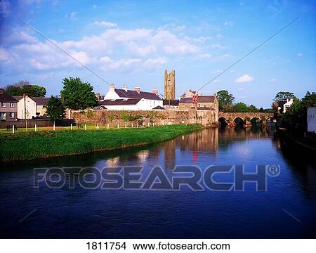 River Boyne, Trim, Co Meath, Ireland View Large Photo Image Picture - River Boyne, Trim, Co Meath, Ireland. Fotosearch