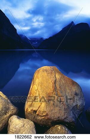 Rocks at Lake Louise, Banff National Park, Alberta, Canada View Large Photo Image Stock Image - Rocks at Lake Louise, Banff National Park, Alberta, Canada. Fotosearch
