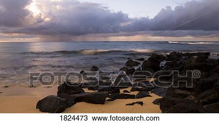 Rocks on Sunrise Beach, Poipu, Kauai, Hawaii View Large Photo Image Stock Image - Rocks on Sunrise Beach, Poipu, Kauai, Hawaii. Fotosearch