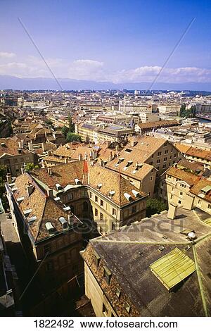 Rooftops and buildings, Geneva, Switzerland, Europe View Large Photo Image Stock Image - Rooftops and buildings, Geneva, Switzerland, Europe. Fotosearch