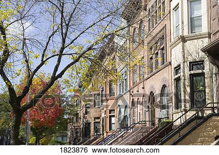 Stock Photograph - Row houses . Fotosearch