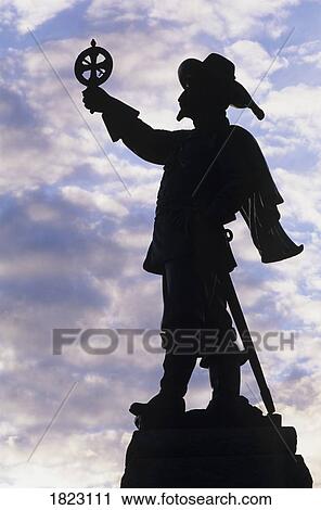 Silhouette of statue of Samuel de Champlain, Ottawa, Ontario, Canada View Large Photo Image Stock Image - Silhouette of statue of Samuel de Champlain, Ottawa, Ontario, Canada. Fotosearch