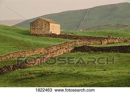 Stone fences and fields, Yorkshire Dales National Park, England View Large Photo Image Stock Image - Stone fences and fields, Yorkshire Dales National Park, England. Fotosearch