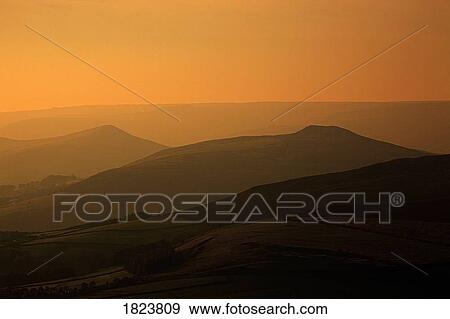 Sunset, Derbyshire, UK View Large Photo Image Stock Photo - Sunset, Derbyshire, UK. Fotosearch