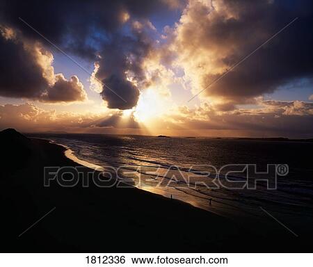 Sunset near Portrush, Co Antrim, Ireland View Large Photo Image Stock Photograph - Sunset near Portrush, Co Antrim, Ireland. Fotosearch