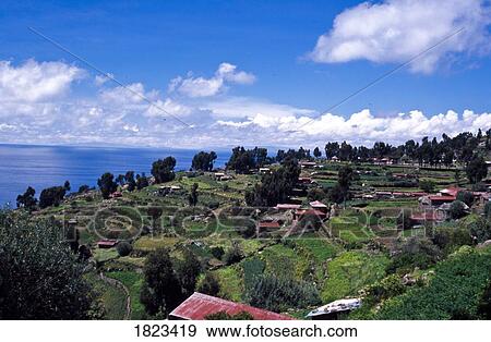 Taquile Island, Peru View Large Photo Image Stock Photo - Taquile Island, Peru. Fotosearch
