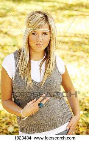 Teenage girl with headband View Large Photo Image Picture - Teenage girl with headband. Fotosearch