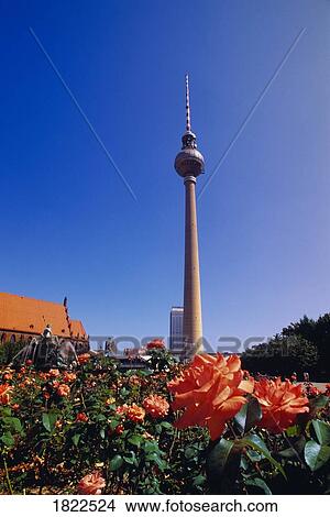 Picture - Television Tower, Alexanderplatz, Berlin, Germany. Fotosearch