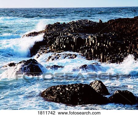 Stock Image - The Giant's Causeway, Co Antrim, Ireland. Fotosearch
