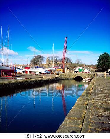 Stock Image - The harbour at Killyleagh, Co Down, Ireland. Fotosearch