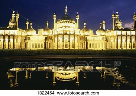 The Royal Pavilion at night, Brighton, England View Large Photo Image Picture - The Royal Pavilion at night, Brighton, England. Fotosearch