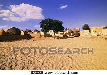 Traditional Rajasthani village near Jaisalmer, India View Large Photo Image Stock Photograph - Traditional Rajasthani village near Jaisalmer, India. Fotosearch