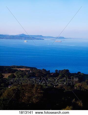 View across Dublin Bay to Bray Head from Howth, County Dublin, Ireland View Large Photo Image Stock Image - View across Dublin Bay to Bray Head from Howth, County Dublin, Ireland. Fotosearch