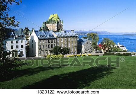 View of Historic Québec City and the Saint Lawrence River, Québec, Canada View Large Photo Image Stock Image - View of Historic Québec City and the Saint Lawrence River, Québec, Canada. Fotosearch