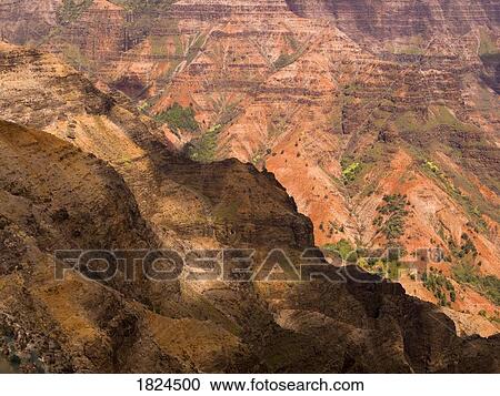 Waimea Canyon State Park, Kauai, Hawaii View Large Photo Image Stock Image - Waimea Canyon State Park, Kauai, Hawaii . Fotosearch