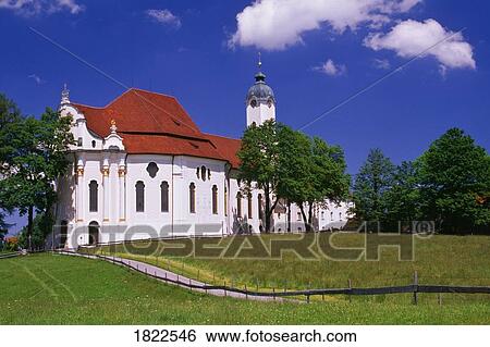 Wies Church, Bavaria, Germany View Large Photo Image Stock Photograph - Wies Church, Bavaria, Germany. Fotosearch