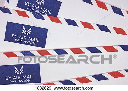 Stock Image - Air mail envelopes. Fotosearch
