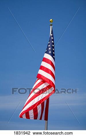 Stock Image - An American Flag. Fotosearch