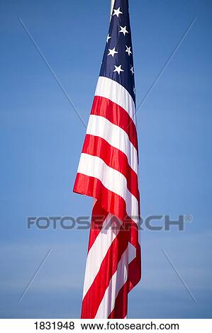 An American Flag View Large Photo Image Stock Photo - An American Flag. Fotosearch