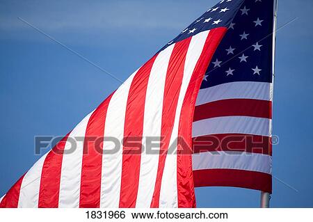 Stock Photograph - An American Flag. Fotosearch