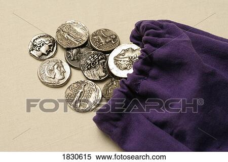Stock Photography - Ancient Roman Denarius coins. Fotosearch