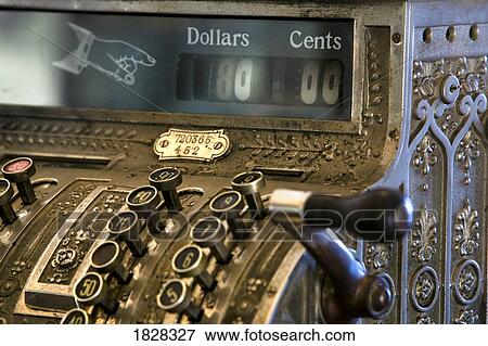 Antique cash register View Large Photo Image Stock Photo - Antique cash register. Fotosearch