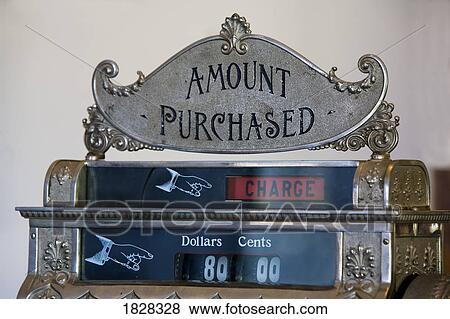 Antique cash register View Large Photo Image Stock Photo - Antique cash register. Fotosearch