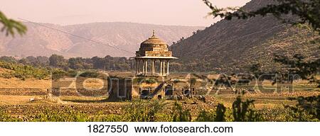 Stock Image - Aravalli Hills of Rajasthan, India . Fotosearch