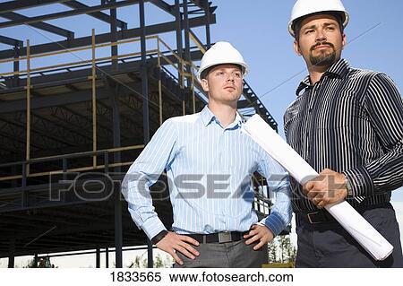 Architects overlooking building side View Large Photo Image Stock Photography - Architects overlooking building side. Fotosearch