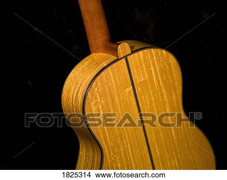Picture - Backside of a guitar. Fotosearch