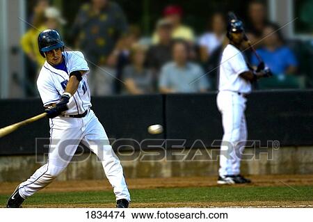 Picture - Baseball game in action. Fotosearch