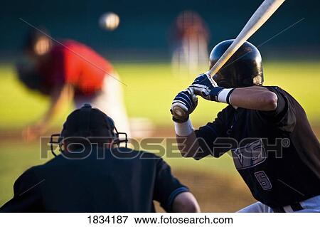 Stock Photo - Baseball player up to bat. Fotosearch