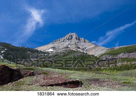 Picture - Bellevue Mountain, Waterton national Park, Alberta, Canada. Fotosearch