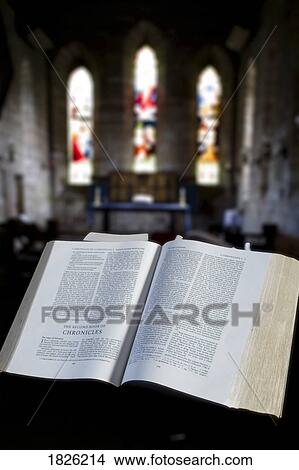 Bible in a church View Large Photo Image Picture - Bible in a church. Fotosearch
