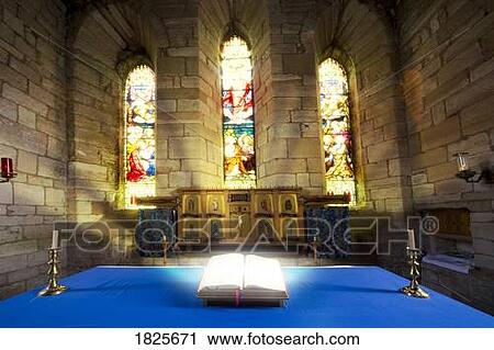 Stock Image - Bible in church. Fotosearch