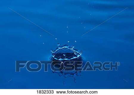Stock Image - Blue droplet. Fotosearch