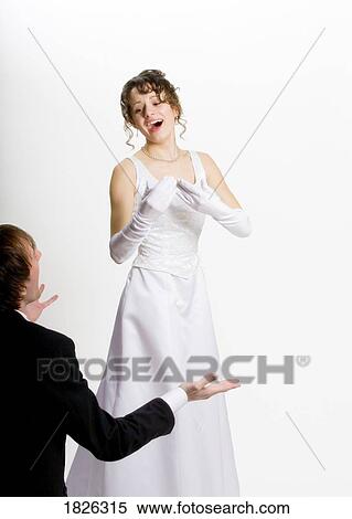 Stock Photography - Bride and groom. Fotosearch