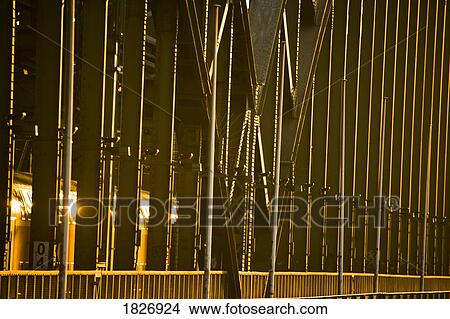 Picture - Bridge near Cologne, West Germany, Europe. Fotosearch