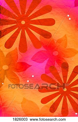 Bright flower pattern View Large Photo Image Stock Image - Bright flower pattern. Fotosearch