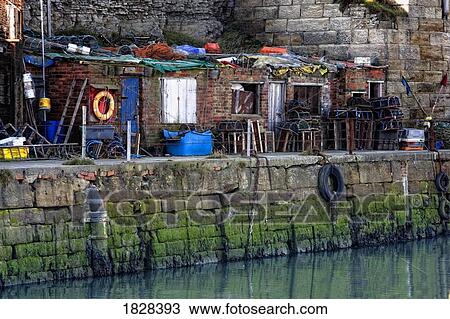 Buildings along waterfront and sea wall, Seaham, Teesside, England View Large Photo Image Stock Image - Buildings along waterfront and sea wall, Seaham, Teesside, England. Fotosearch