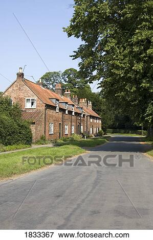 Buildings, Scampston, North Yorkshire, England, Europe View Large Photo Image Stock Photo - Buildings, Scampston, North Yorkshire, England, Europe. Fotosearch