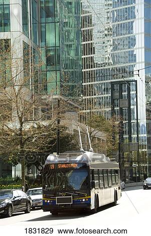 Stock Photo - Bus, Vancouver, BC, Canada . Fotosearch