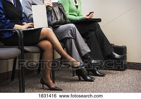 Businesswomen in a waiting room View Large Photo Image Stock Photograph - Businesswomen in a waiting room. Fotosearch