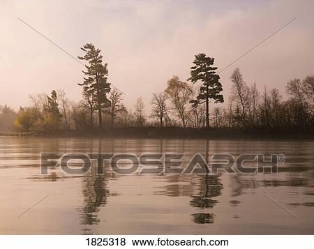 Stock Photo - Calm lake. Fotosearch